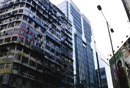 Typisk vy i Hong Kong